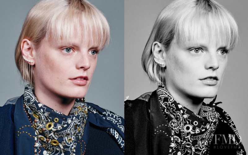 Hanne Gaby Odiele featured in  the Sacai X Sophie Bille Brahe  advertisement for Spring/Summer 2016