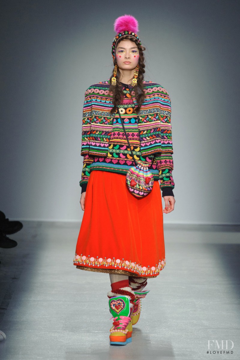 Alina Tsoy featured in  the Manish Arora fashion show for Autumn/Winter 2014