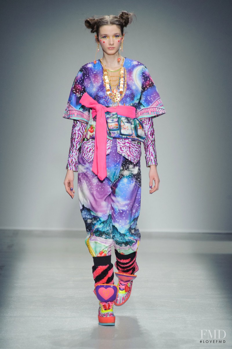 Mara Jankovic featured in  the Manish Arora fashion show for Autumn/Winter 2014