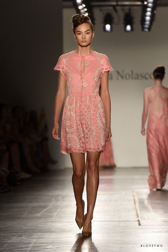 Alina Tsoy featured in  the Stella Nolasco fashion show for Spring/Summer 2016