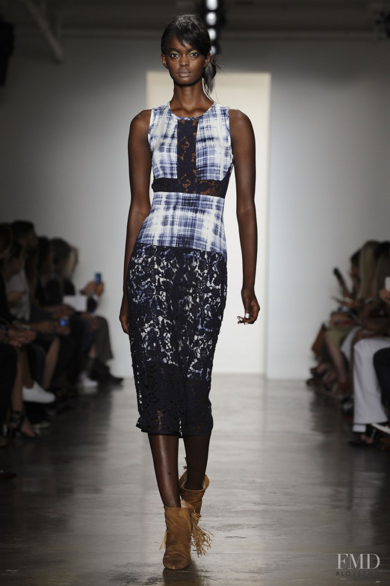 Adau Mornyang featured in  the Marissa Webb fashion show for Spring/Summer 2016