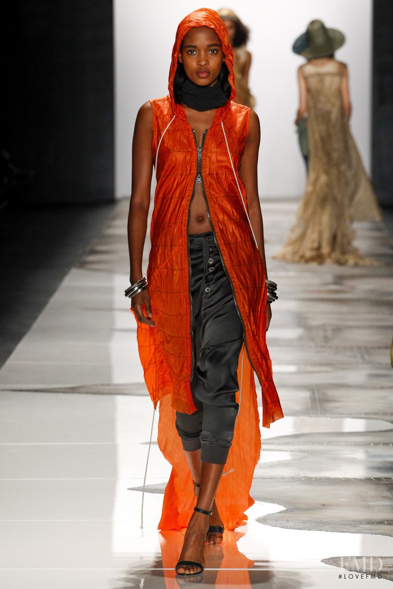 Marihenny Rivera Pasible featured in  the Greg Lauren fashion show for Spring/Summer 2016