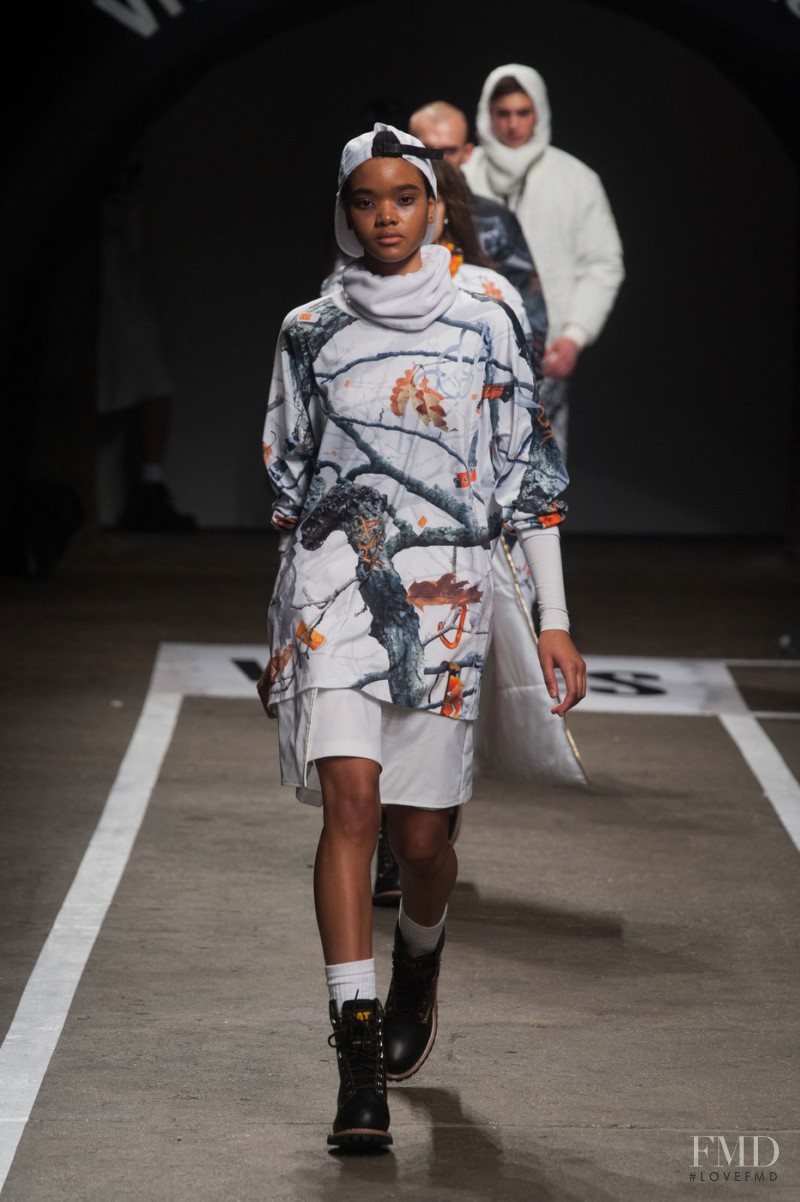 Iesha Hodges featured in  the VFiles fashion show for Autumn/Winter 2014