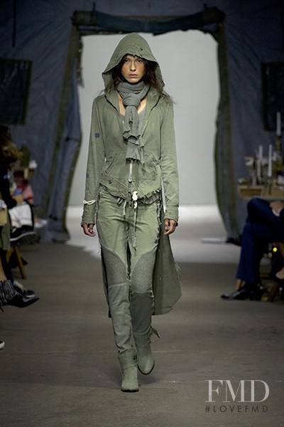 Dakota Dawn featured in  the Greg Lauren fashion show for Spring/Summer 2015