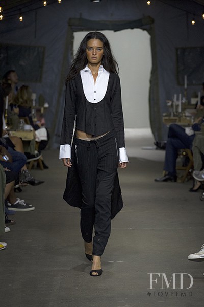 Wanessa Milhomem featured in  the Greg Lauren fashion show for Spring/Summer 2015