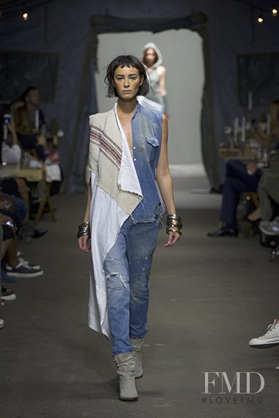 Margaux Brooke featured in  the Greg Lauren fashion show for Spring/Summer 2015