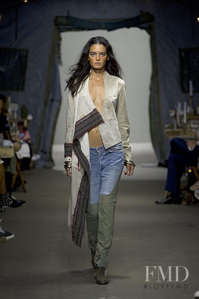 Wanessa Milhomem featured in  the Greg Lauren fashion show for Spring/Summer 2015