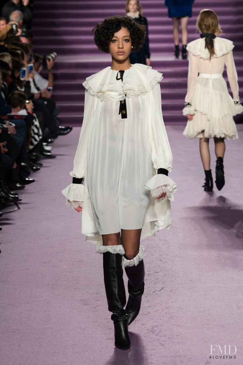 Damaris Goddrie featured in  the Philosophy di Lorenzo Serafini fashion show for Autumn/Winter 2016