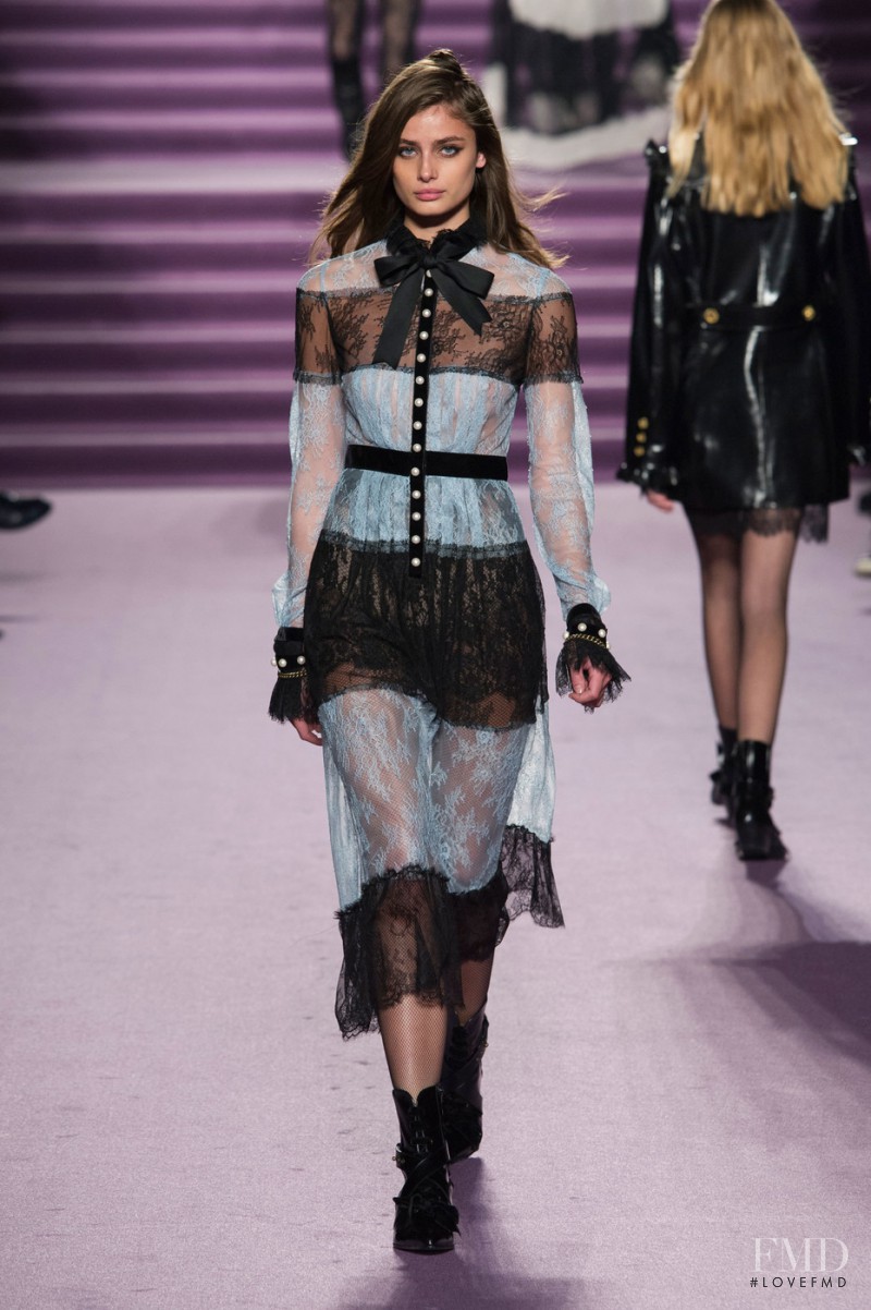 Taylor Hill featured in  the Philosophy di Lorenzo Serafini fashion show for Autumn/Winter 2016