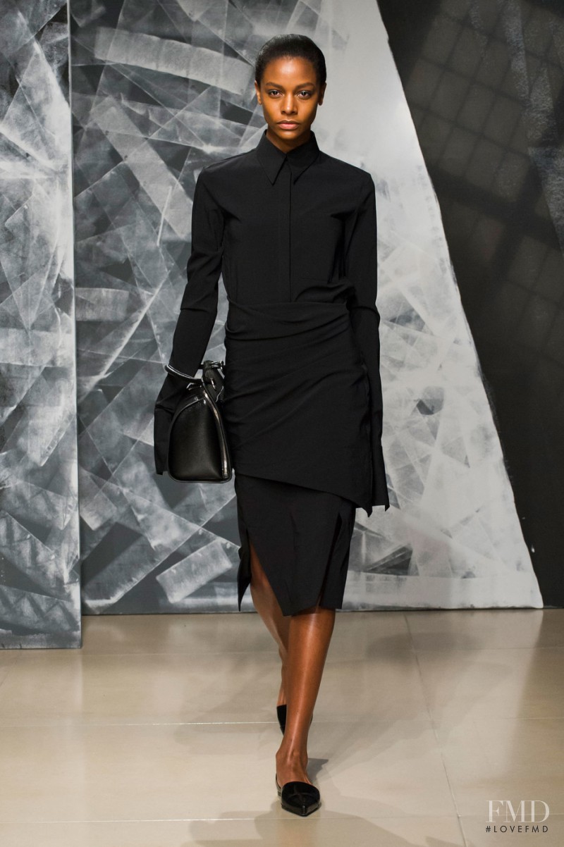 Karly Loyce featured in  the Jil Sander fashion show for Autumn/Winter 2016
