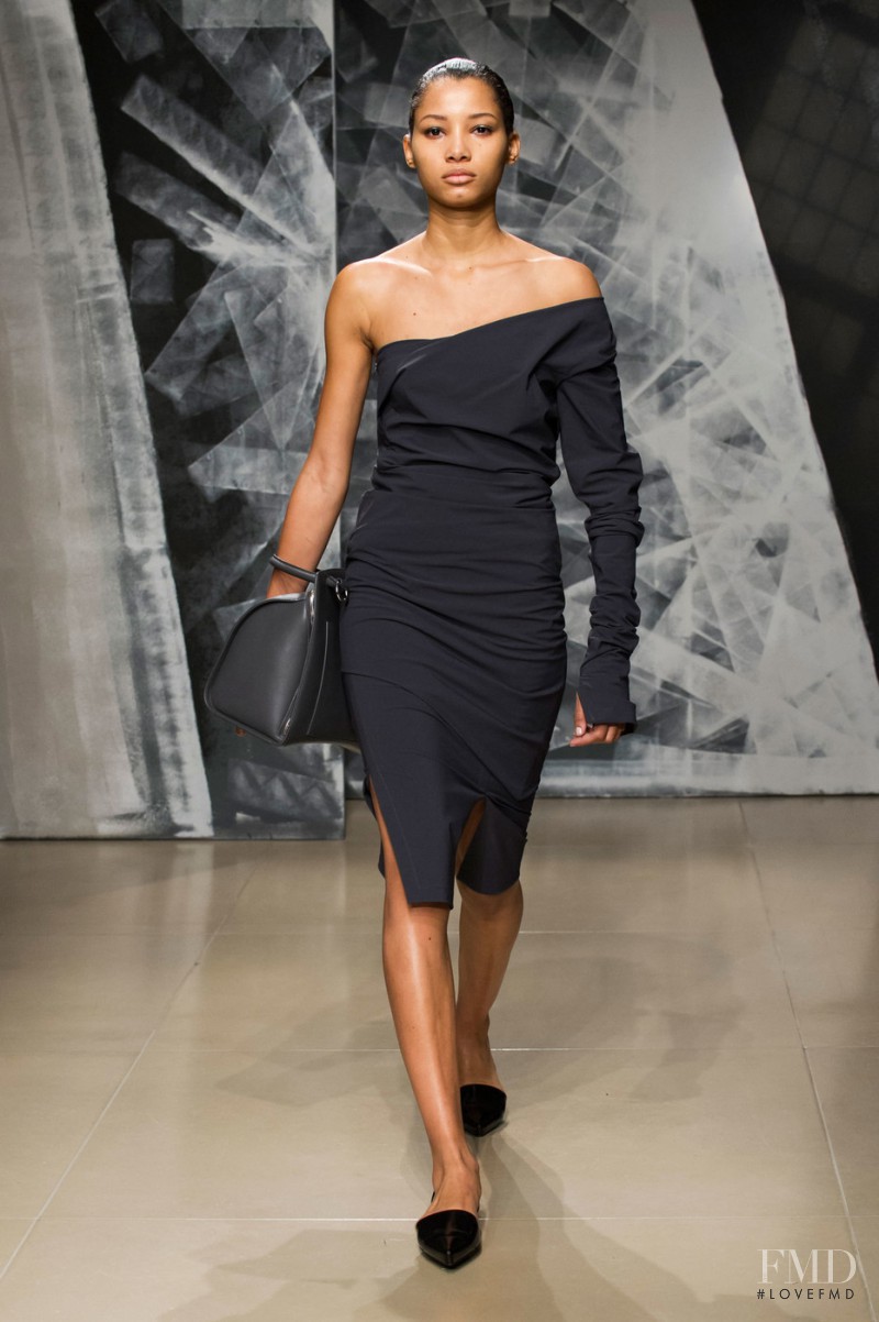 Lineisy Montero featured in  the Jil Sander fashion show for Autumn/Winter 2016