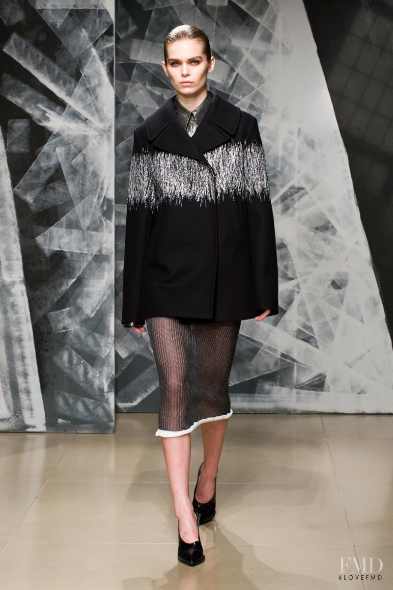 Sandra Schmidt featured in  the Jil Sander fashion show for Autumn/Winter 2016