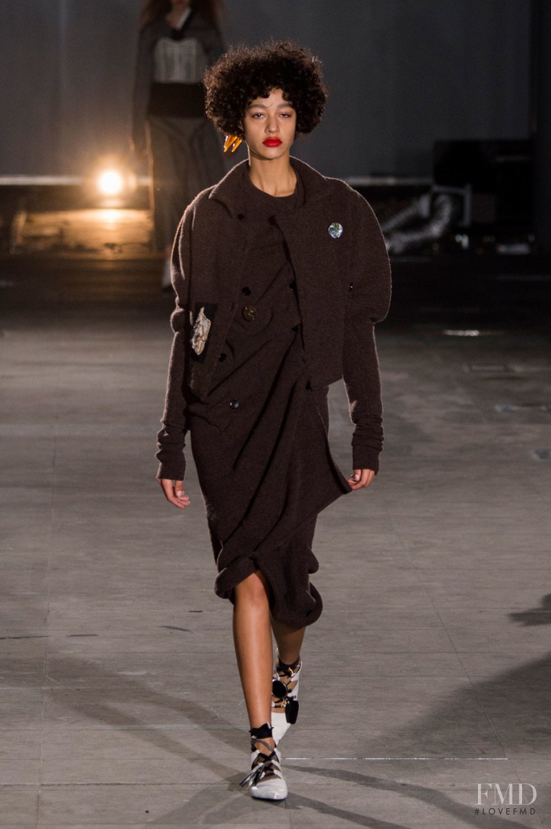 Damaris Goddrie featured in  the Joseph fashion show for Autumn/Winter 2016