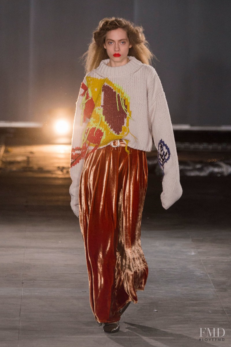 Odette Pavlova featured in  the Joseph fashion show for Autumn/Winter 2016