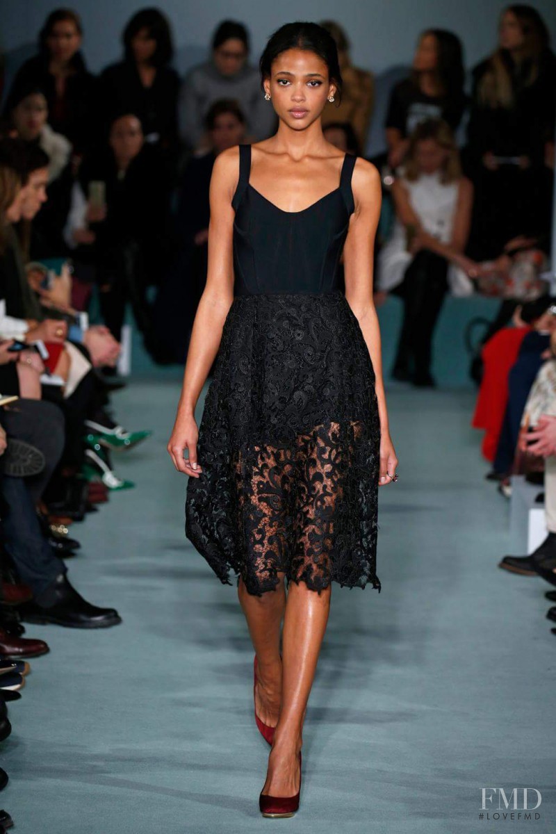 Aya Jones featured in  the Oscar de la Renta fashion show for Autumn/Winter 2016