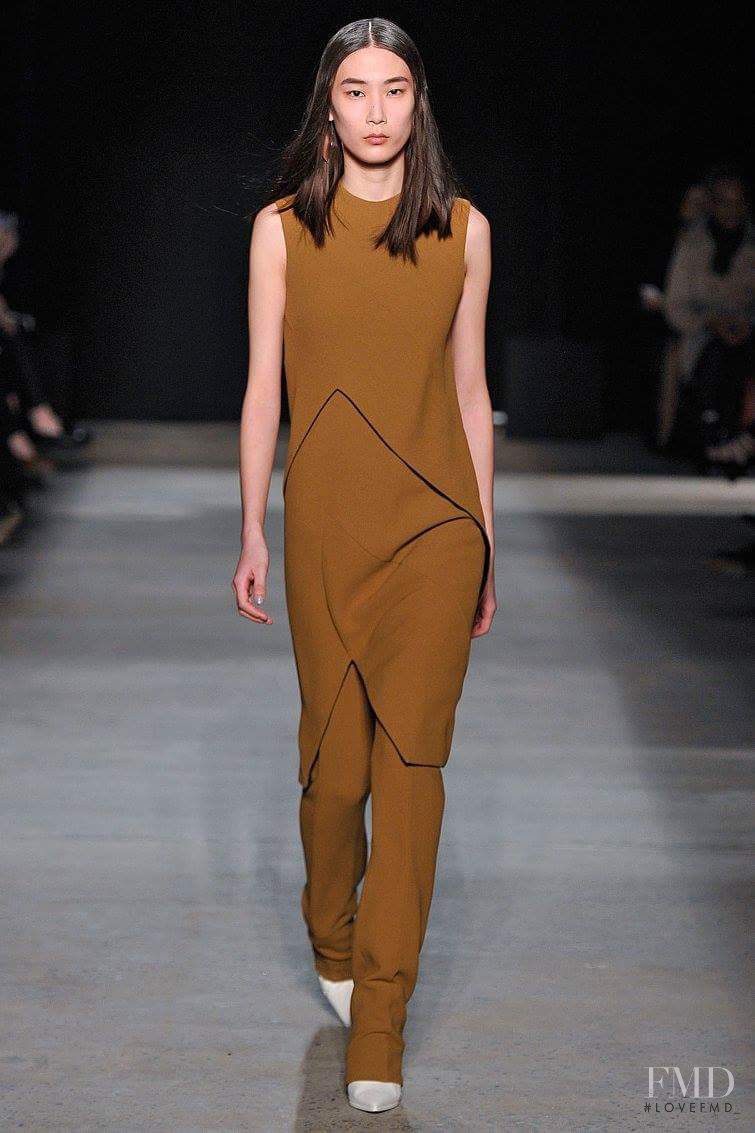 Dongqi Xue featured in  the Narciso Rodriguez fashion show for Autumn/Winter 2016