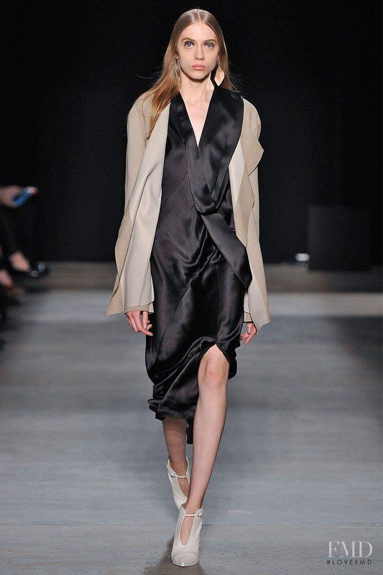 Odette Pavlova featured in  the Narciso Rodriguez fashion show for Autumn/Winter 2016