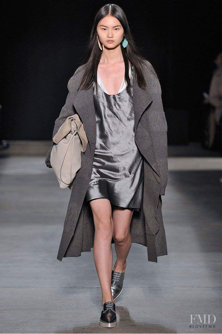 Cong He featured in  the Narciso Rodriguez fashion show for Autumn/Winter 2016