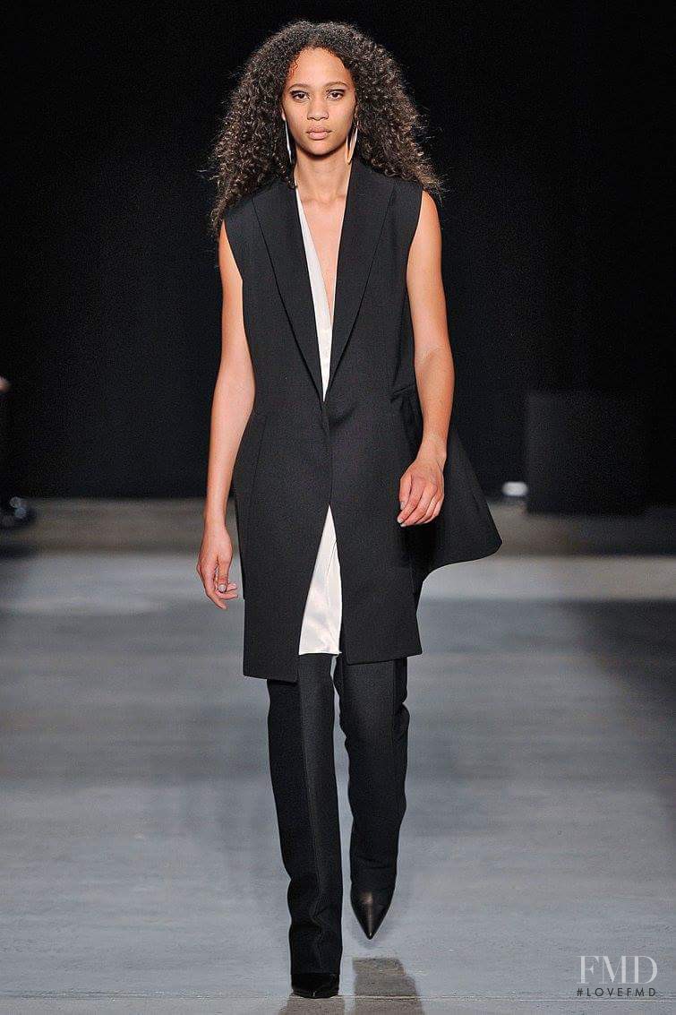 Selena Forrest featured in  the Narciso Rodriguez fashion show for Autumn/Winter 2016