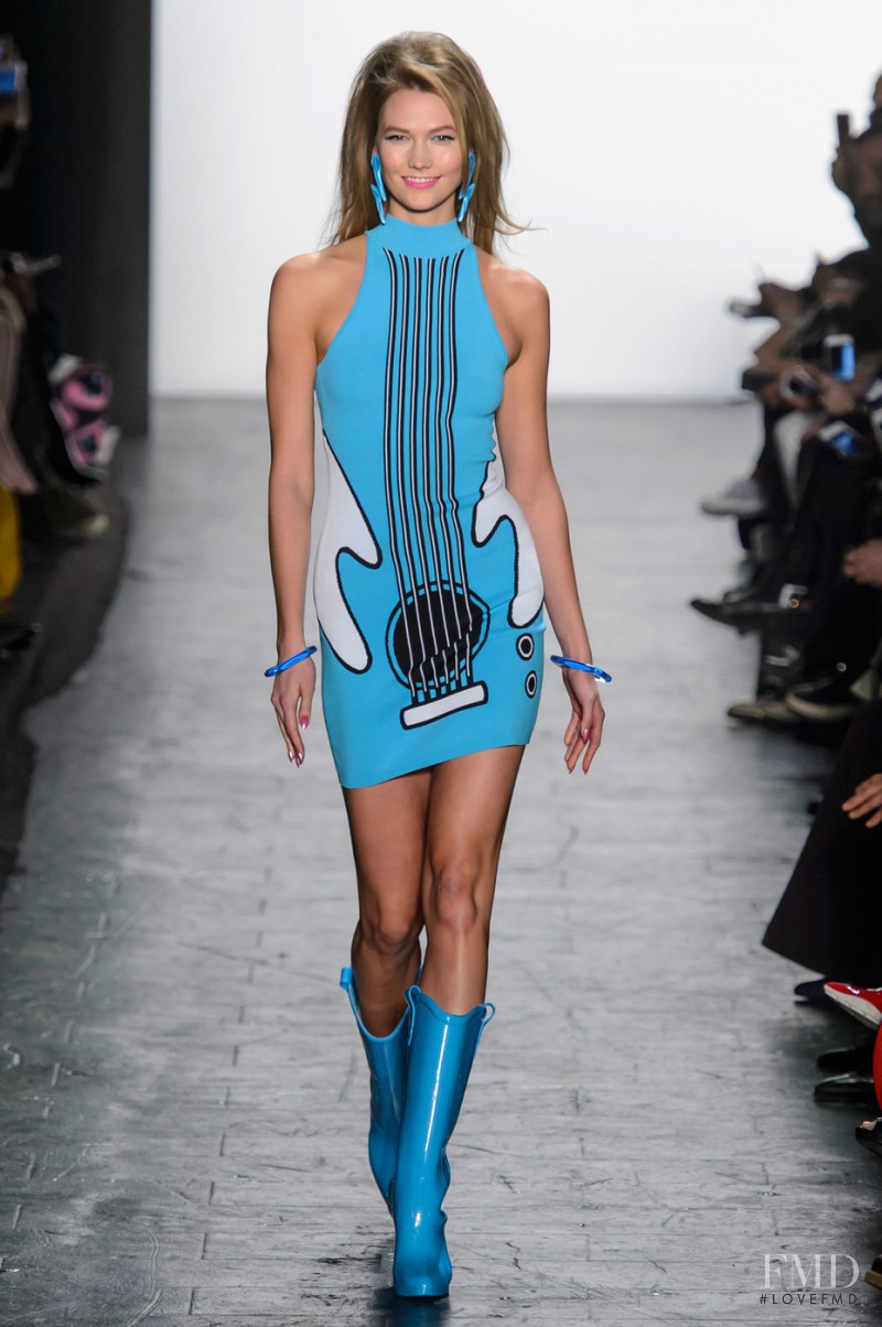 Karlie Kloss featured in  the Jeremy Scott fashion show for Autumn/Winter 2016
