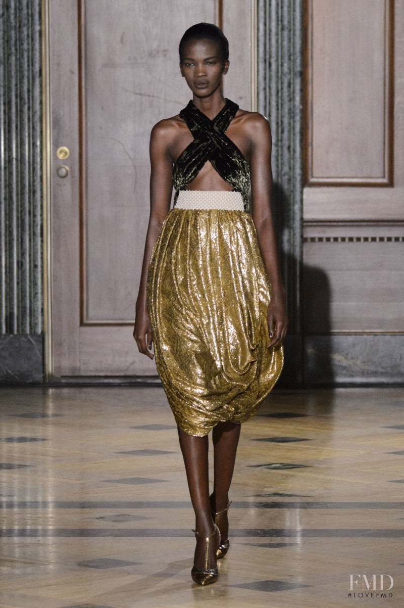 Aamito Stacie Lagum featured in  the Sophie Theallet fashion show for Autumn/Winter 2016