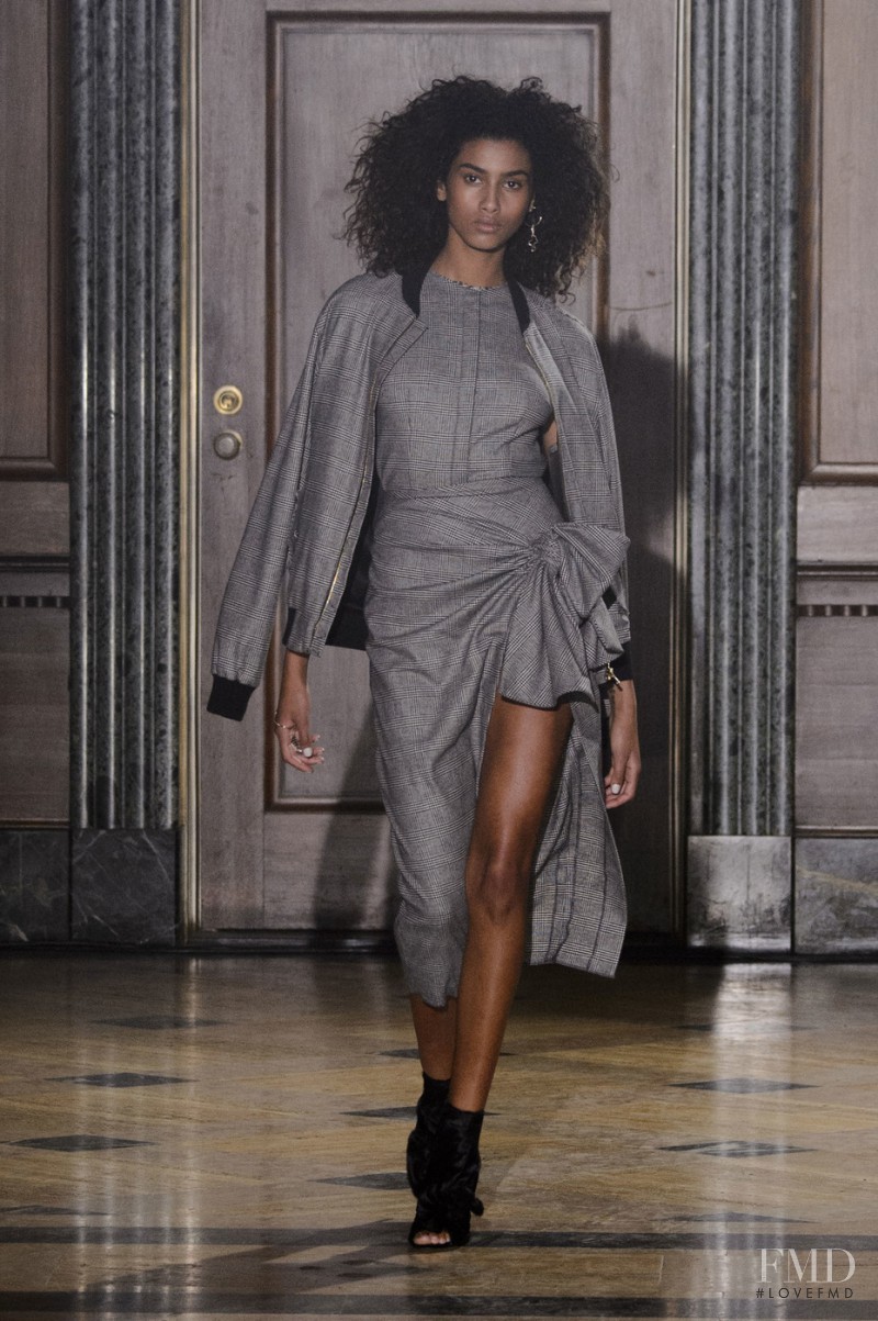 Imaan Hammam featured in  the Sophie Theallet fashion show for Autumn/Winter 2016