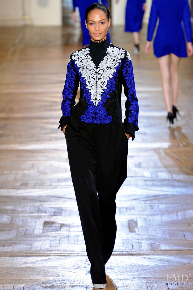 Joan Smalls featured in  the Stella McCartney fashion show for Autumn/Winter 2012