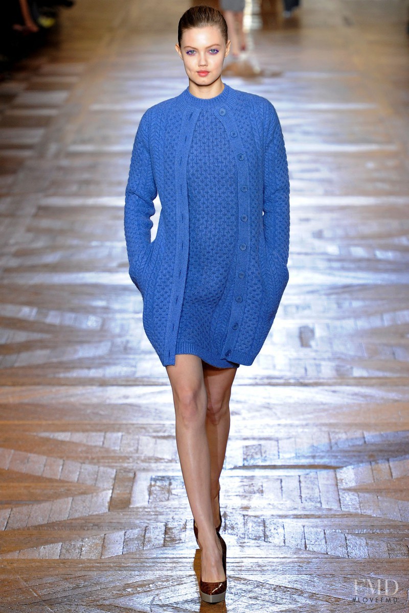 Lindsey Wixson featured in  the Stella McCartney fashion show for Autumn/Winter 2012