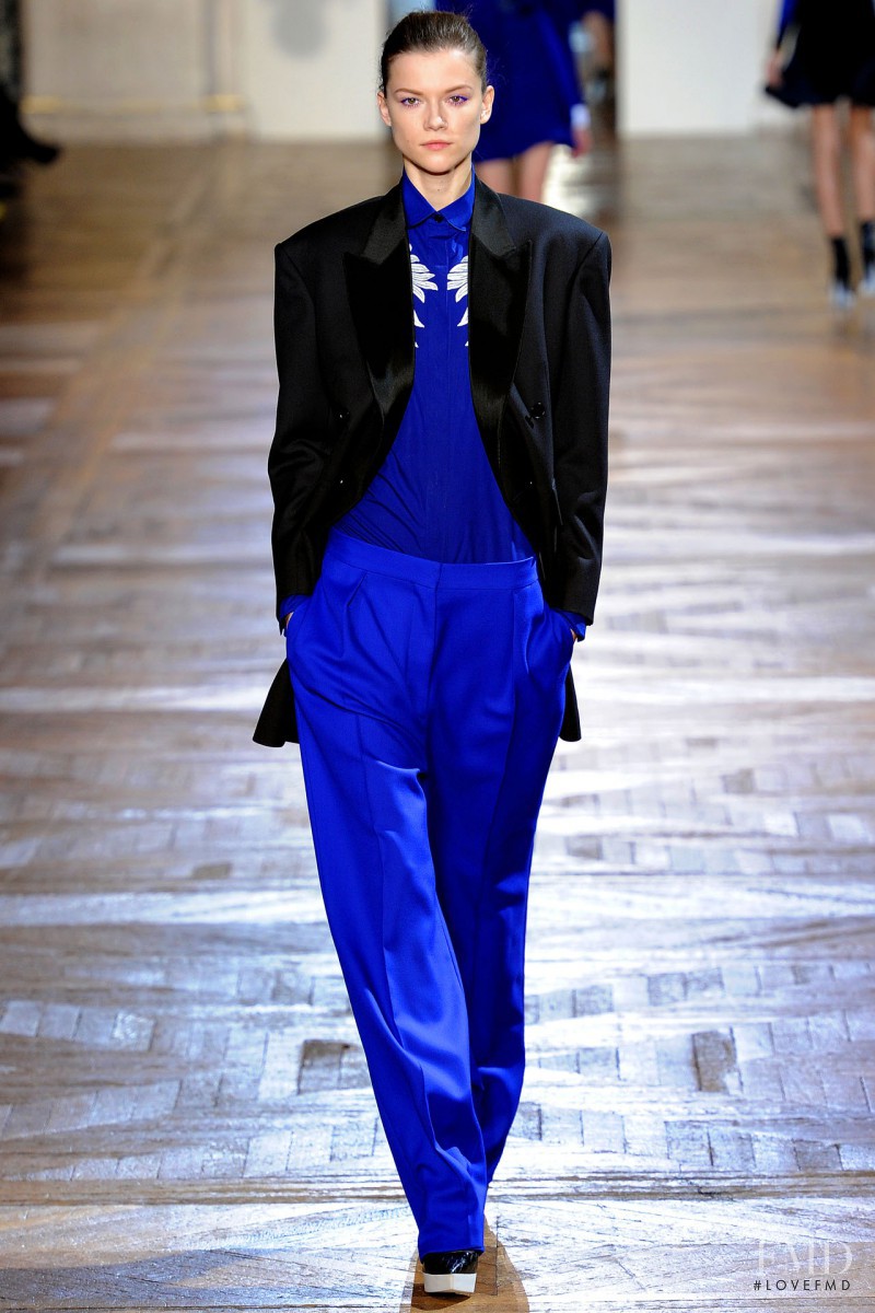 Kasia Struss featured in  the Stella McCartney fashion show for Autumn/Winter 2012