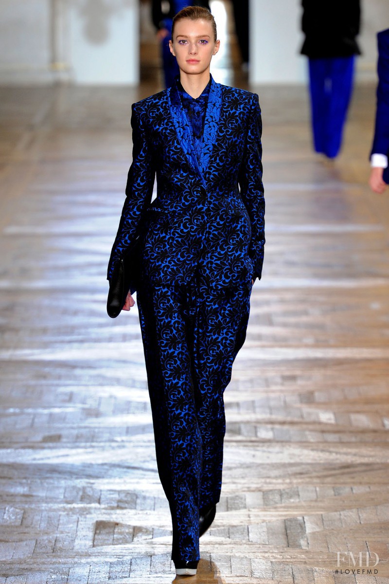 Sigrid Agren featured in  the Stella McCartney fashion show for Autumn/Winter 2012
