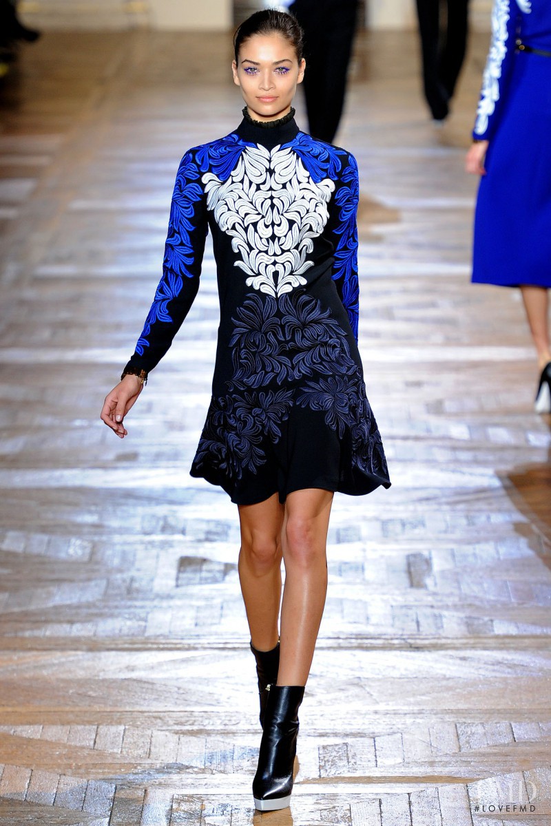 Shanina Shaik featured in  the Stella McCartney fashion show for Autumn/Winter 2012