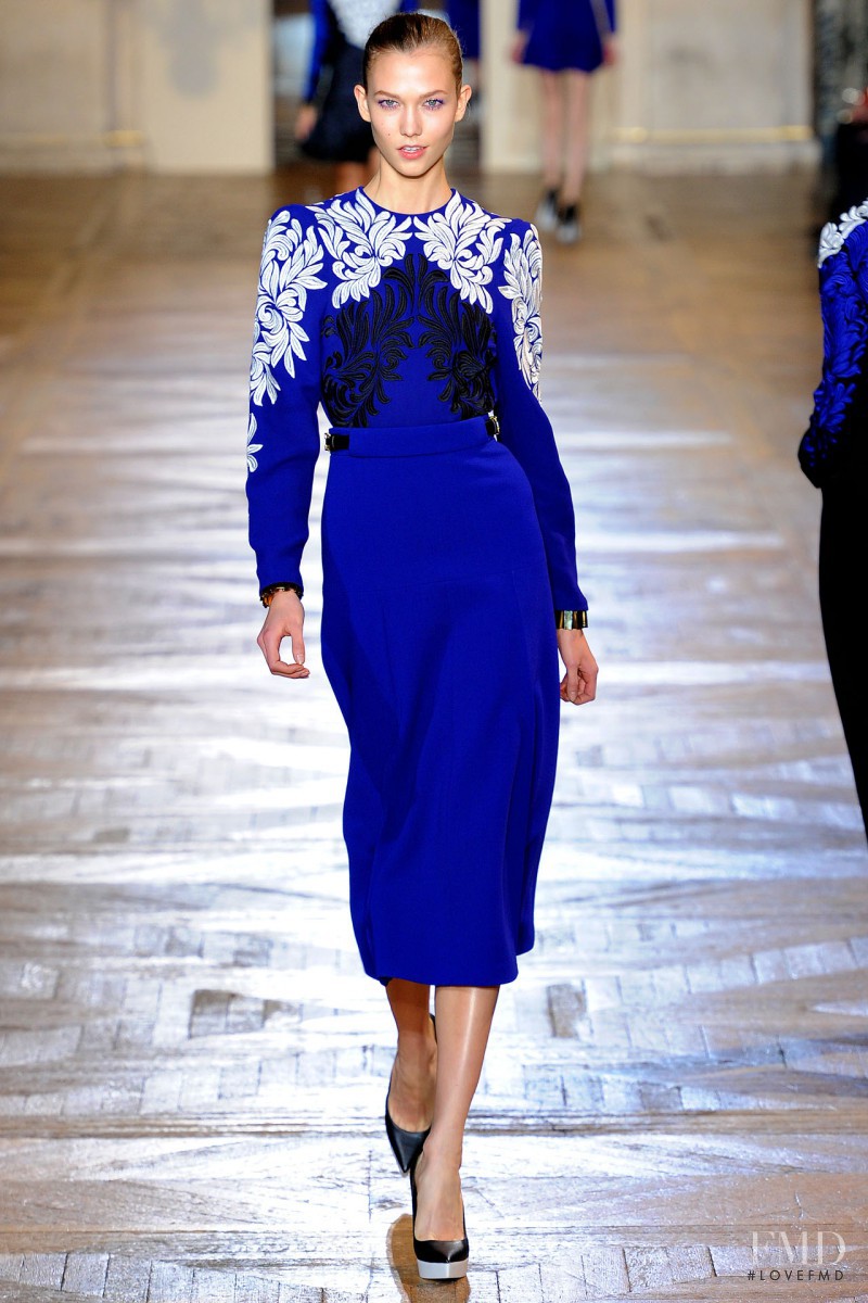 Karlie Kloss featured in  the Stella McCartney fashion show for Autumn/Winter 2012