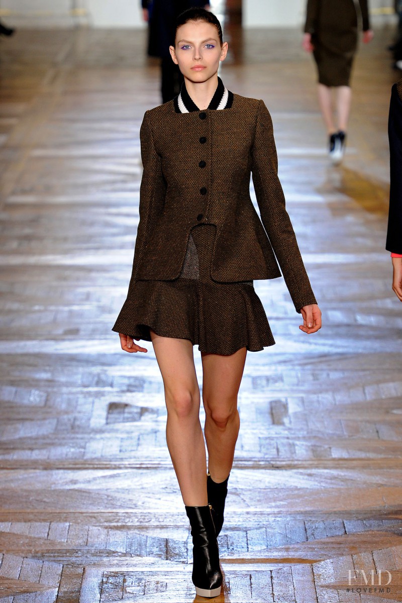 Karlina Caune featured in  the Stella McCartney fashion show for Autumn/Winter 2012