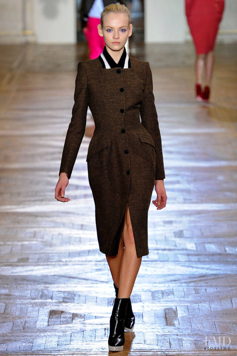 Ginta Lapina featured in  the Stella McCartney fashion show for Autumn/Winter 2012