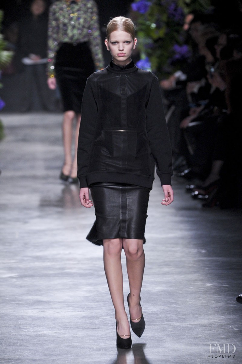Daphne Groeneveld featured in  the Givenchy fashion show for Autumn/Winter 2011