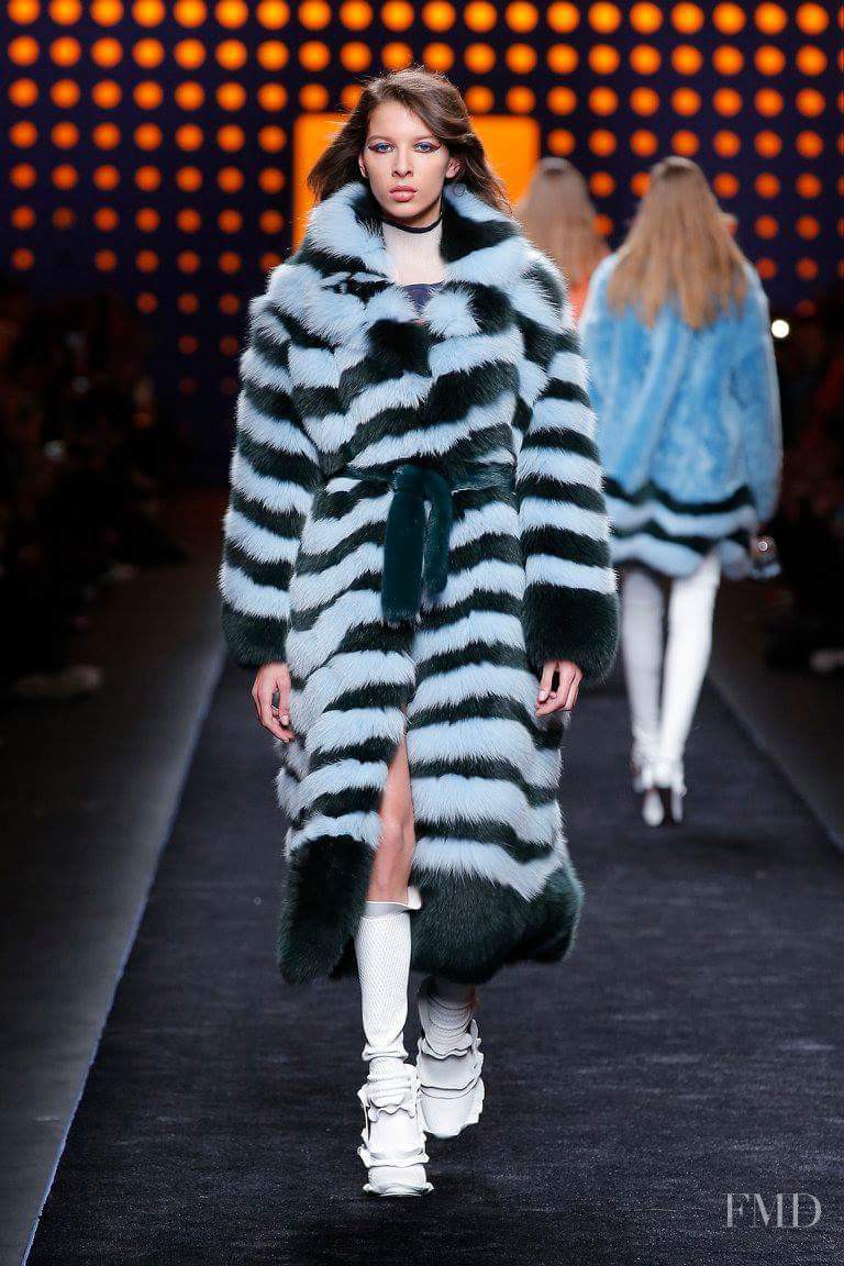 Alice Metza featured in  the Fendi fashion show for Autumn/Winter 2016