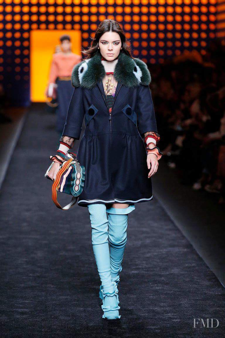 Kendall Jenner featured in  the Fendi fashion show for Autumn/Winter 2016