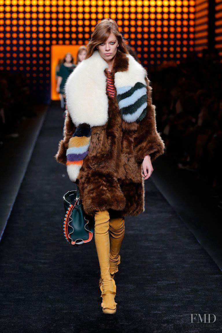 Lexi Boling featured in  the Fendi fashion show for Autumn/Winter 2016