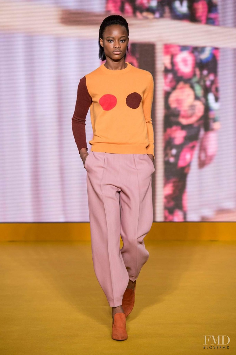 Mayowa Nicholas featured in  the Paul Smith fashion show for Autumn/Winter 2016