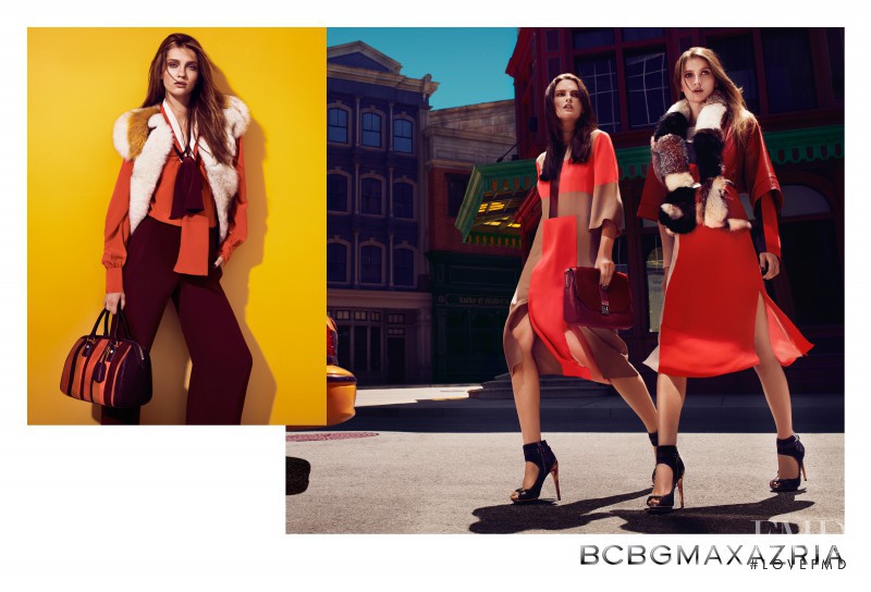 Elena Melnik featured in  the BCBG By Max Azria advertisement for Fall 2012