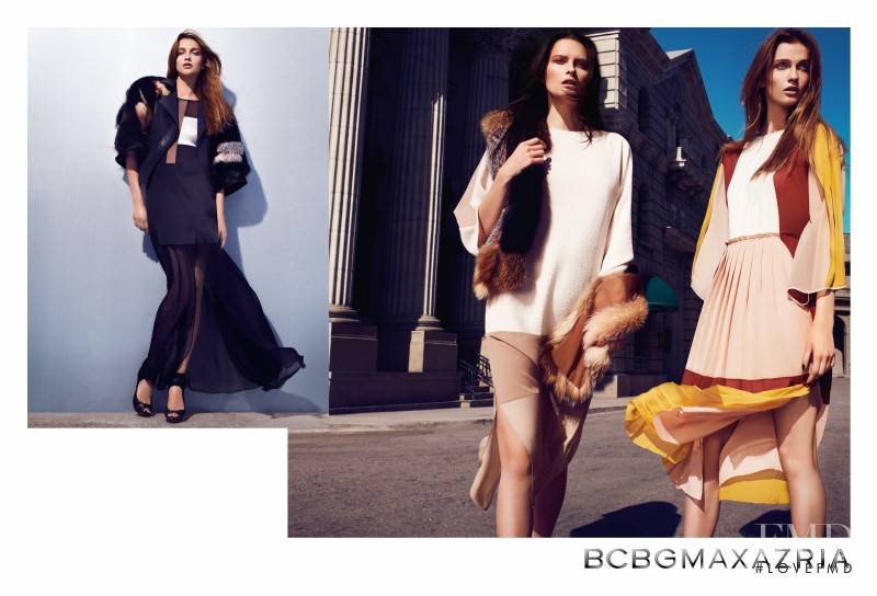 Elena Melnik featured in  the BCBG By Max Azria advertisement for Fall 2012