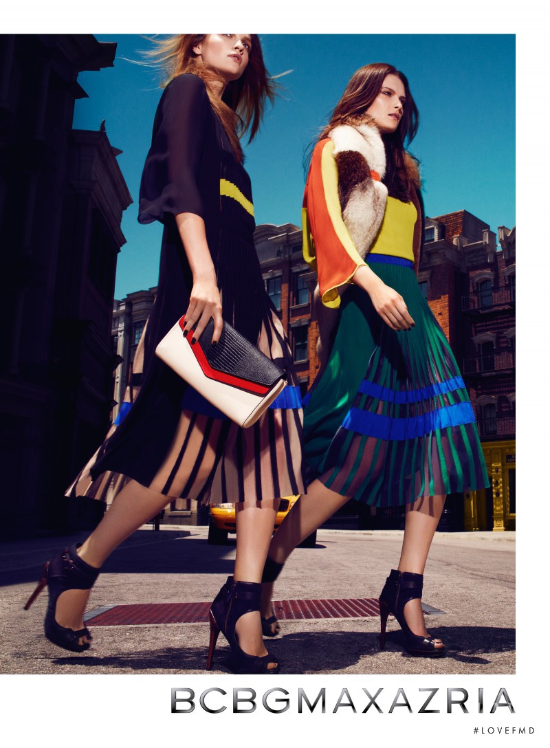 Elena Melnik featured in  the BCBG By Max Azria advertisement for Fall 2012