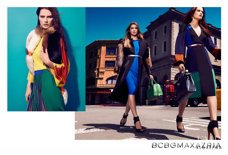 Elena Melnik featured in  the BCBG By Max Azria advertisement for Fall 2012