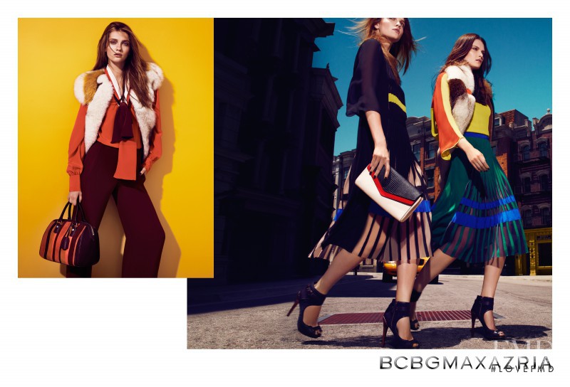 Elena Melnik featured in  the BCBG By Max Azria advertisement for Fall 2012