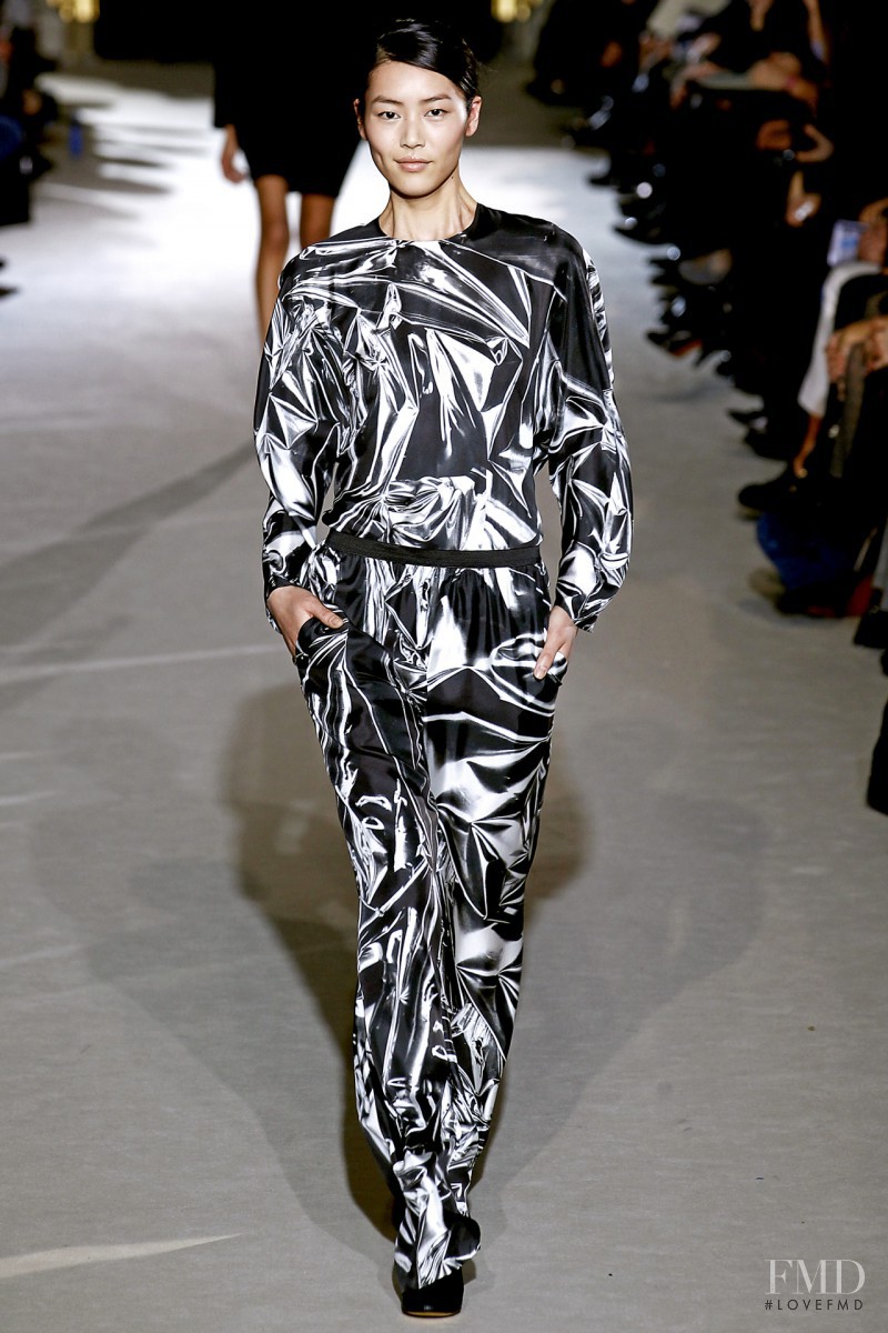Liu Wen featured in  the Stella McCartney fashion show for Autumn/Winter 2011
