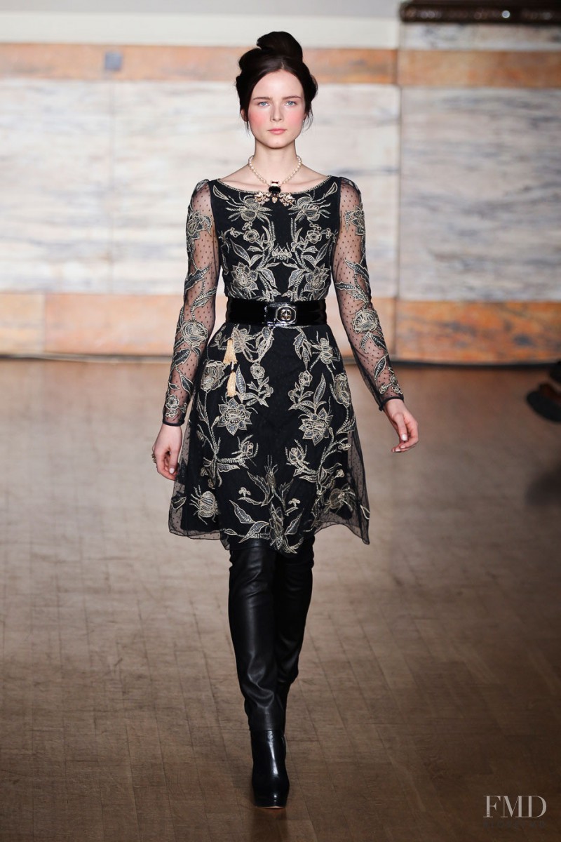 Anna de Rijk featured in  the Temperley London fashion show for Autumn/Winter 2012