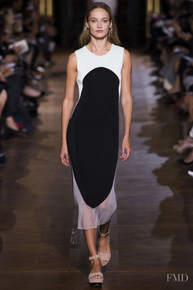 Karmen Pedaru featured in  the Stella McCartney fashion show for Spring/Summer 2013