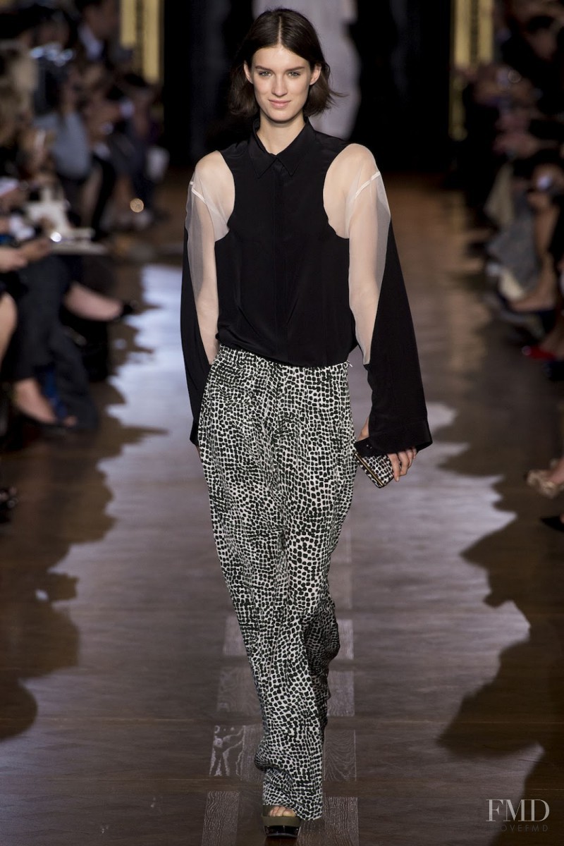 Marte Mei van Haaster featured in  the Stella McCartney fashion show for Spring/Summer 2013