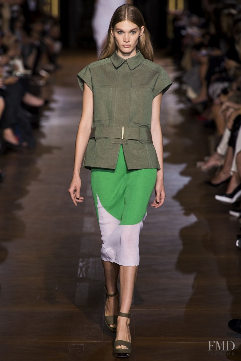 Irina Nikolaeva featured in  the Stella McCartney fashion show for Spring/Summer 2013