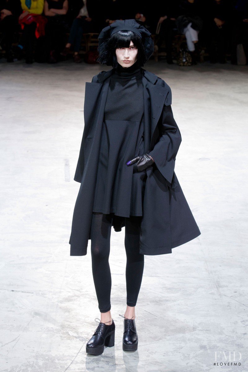 Paulina Kubac featured in  the Yohji Yamamoto fashion show for Autumn/Winter 2013